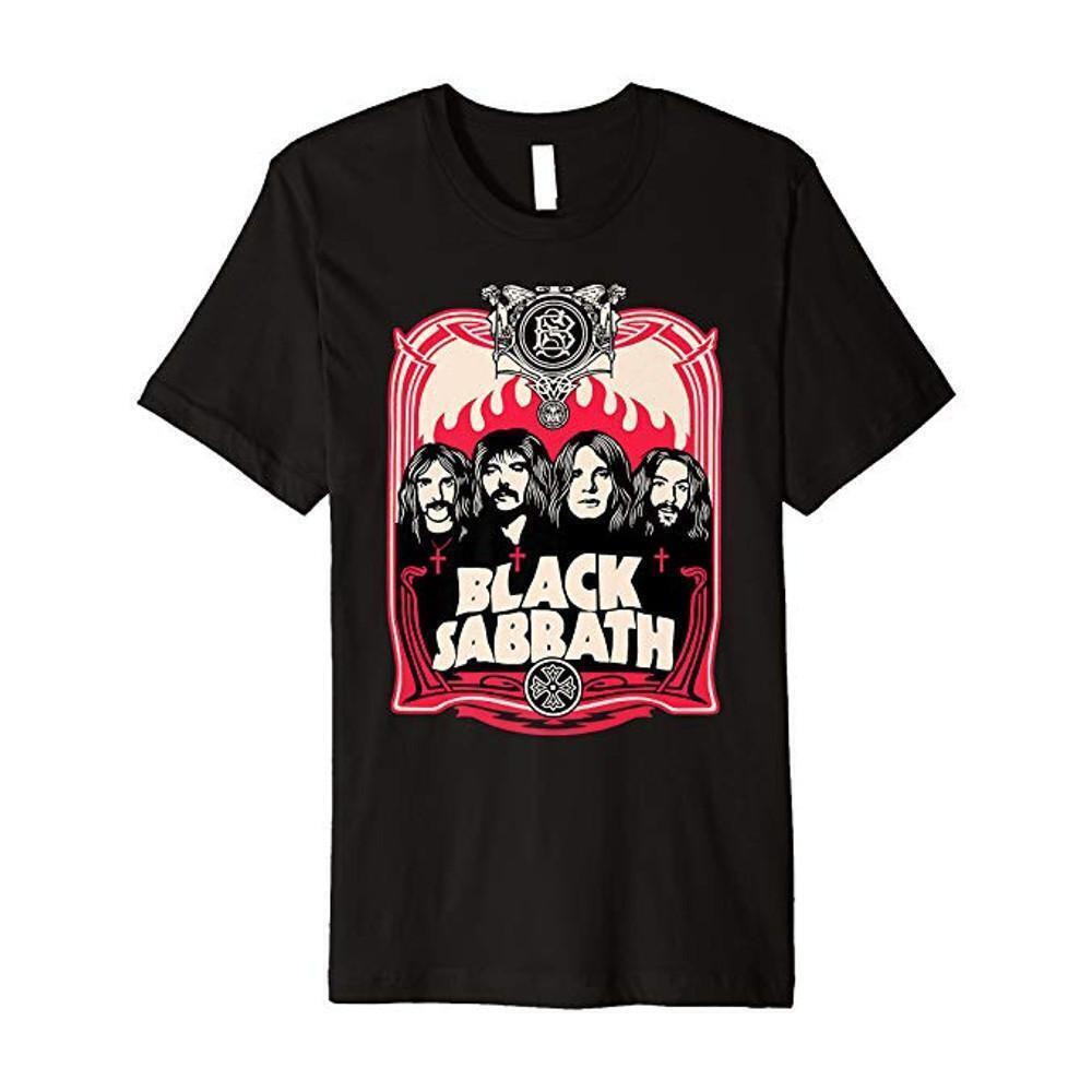 Black Sabbath Group Crest T Shirt